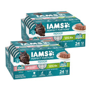 IAMS emballage face montrant le pack pour une alimentation pratique