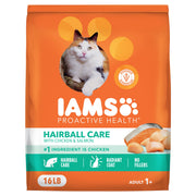 IAMS sac 16 lb avant montrant l'étiquette et bénéfice nutritionnel