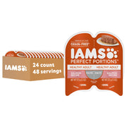IAMS emballage avant montrant portion pratique et fraîcheur