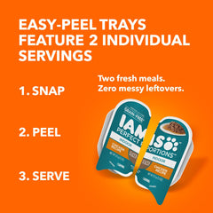 IAMS texture des morceaux en gravy illustrant tendreté et appétence