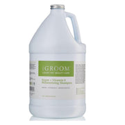 iGroom bidon gallon face montrant étiquette et usage professionnel