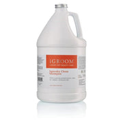 iGroom gallon Squeaky Clean montrant emballage professionnel et économies