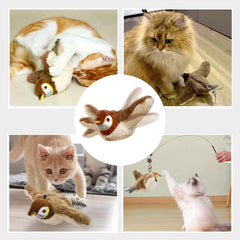 iHvcat oiseau suspendu en action simulant vol pour exercice et poursuite du chat