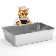 ikitchen bac à litière inox vue avant durable et hygiénique