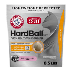 ARM & HAMMER litière agglomérante HardBall Garden Bloom 3,86 kg — 99,9% sans poussière, contrôle odeurs 20 jours