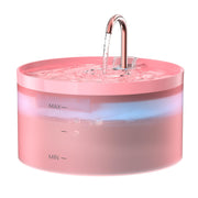 BEMOONY fontaine à eau pour chats Pink Cat 3,2 L — silencieuse, filtration tripartite