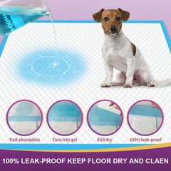 IMMCUTE tapis utilisé par un chiot pour l'entraînement et confort intérieur
