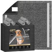 IMMCUTE emballage du lot de tapis XL montrant la quantité et le format, pratique pour stockage