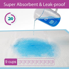 IMMCUTE vue aérienne du tapis XL montrant surface non-tissée, absorption rapide