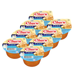 INABA Churu Complete avant packaging montrant les tasses pratiques et bénéfice commodité