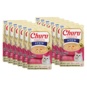 INABA emballage avant Churu Complete Stew poulet et saumon montrant le design et quantité