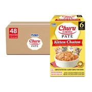 INABA emballage avant montrant le pack de 48 sachets pour chatons, pratique