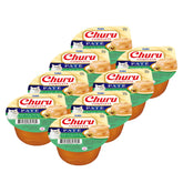 INABA Churu pâté coupe avant montrant l'emballage et l'appétence pour chat