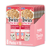 INABA face de l'emballage Twin Packs montrant deux sachets pratiques