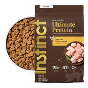 Instinct emballage avant montrant sac 10 lb et bénéfice haute protéine