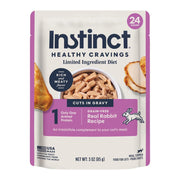 Instinct packaging face montrant topper lapin et praticité