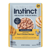 Instinct emballage recto montrant topper poulet appétissant et naturel