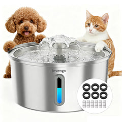 Invengo fontaine face avant montrant design hygiénique et grande capacité