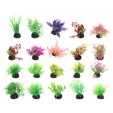 Ipetboom vue avant de l'ensemble de 20 plantes colorées, rend l'aquarium vivant