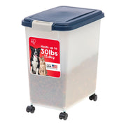 IRIS USA vue avant du contenant navy/pearl pour stockage pratique
