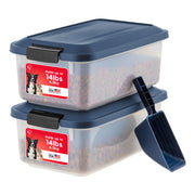 IRIS USA vue avant de la boîte navy pour rangement pratique