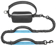 iYoShop face avant de la laisse avec pochette zippée montrant rangement sécurisé
