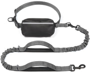 iYoShop laisse mains libres vue avant montrant pochette et ceinture, praticité sécurisée