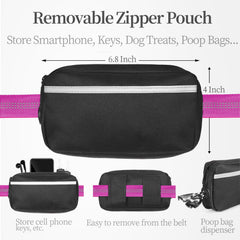 iYoShop pochette zippée amovible ouverte avec téléphone et clés à portée