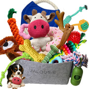 Jalousie ensemble avant montrant 30 jouets pour jeu durable