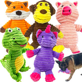 Jalousie pack de cinq peluches face montrant diversité et amusement