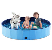 Piscine Jasonwell face avant bleue montrant capacité et forme, idéale pour rafraîchir