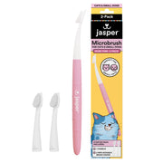 Jasper vue de face de la brosse rose montrant paquet et finition pratique