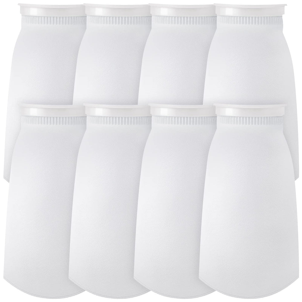 Jecery poche-filtre avant packaging montrant lot de 8 et usage pratique