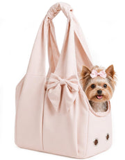 Jeekocaso sac tote rose vue frontale stylée et pratique pour transport animal