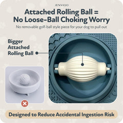 JENVIQO boule rotative en mouvement pour retenir l'attention du chien