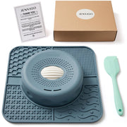 JENVIQO vue avant de la gamelle 2‑en‑1 pour repas plus calmes