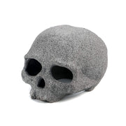 JIH Skull Rock face avant montrant l'entrée et l'esthétique, abri sûr pour betta