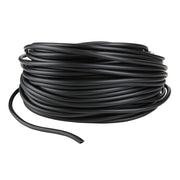 JIH tuyau noir 3/16" vue avant avec embout, connexion fiable et discrète
