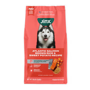 Jinx emballage 30lb avant montrant la marque et la recette pour appétence