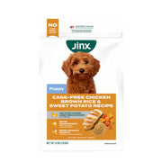 Jinx emballage avant 4 lb montrant la recette poulet cage-free et bénéfice nutritionnel