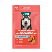 Jinx emballage avant montrant la recette saumon pour choix rapide