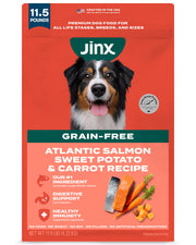 Jinx sac face montrant l'emballage et bénéfice nutritionnel