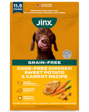 Jinx emballage face montrant ingrédients et bénéfices nutritionnels