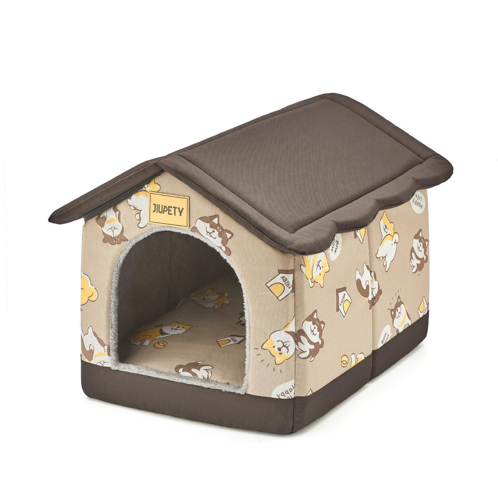Jiupety maison pour chien vue de face offrant confort et sécurité