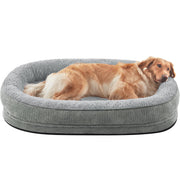 JOEJOY vue avant du lit 42" montrant forme ovale et confort