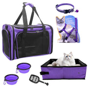 JOLL JOLL sac de transport face avant montrant fermeture et ventilation, confort du chat