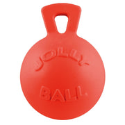 Jolly Pets balle face avant orange montrant poignée, facilite le lancer