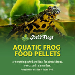 Josh's Frogs gros plan des granulés moelleux facilitant ingestion