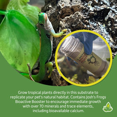 Josh's Frogs substrat humide montrant capacité de conservation d'eau