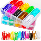 joyarrive boîte-cadeau contenant 80 spirales colorées pour rangement pratique